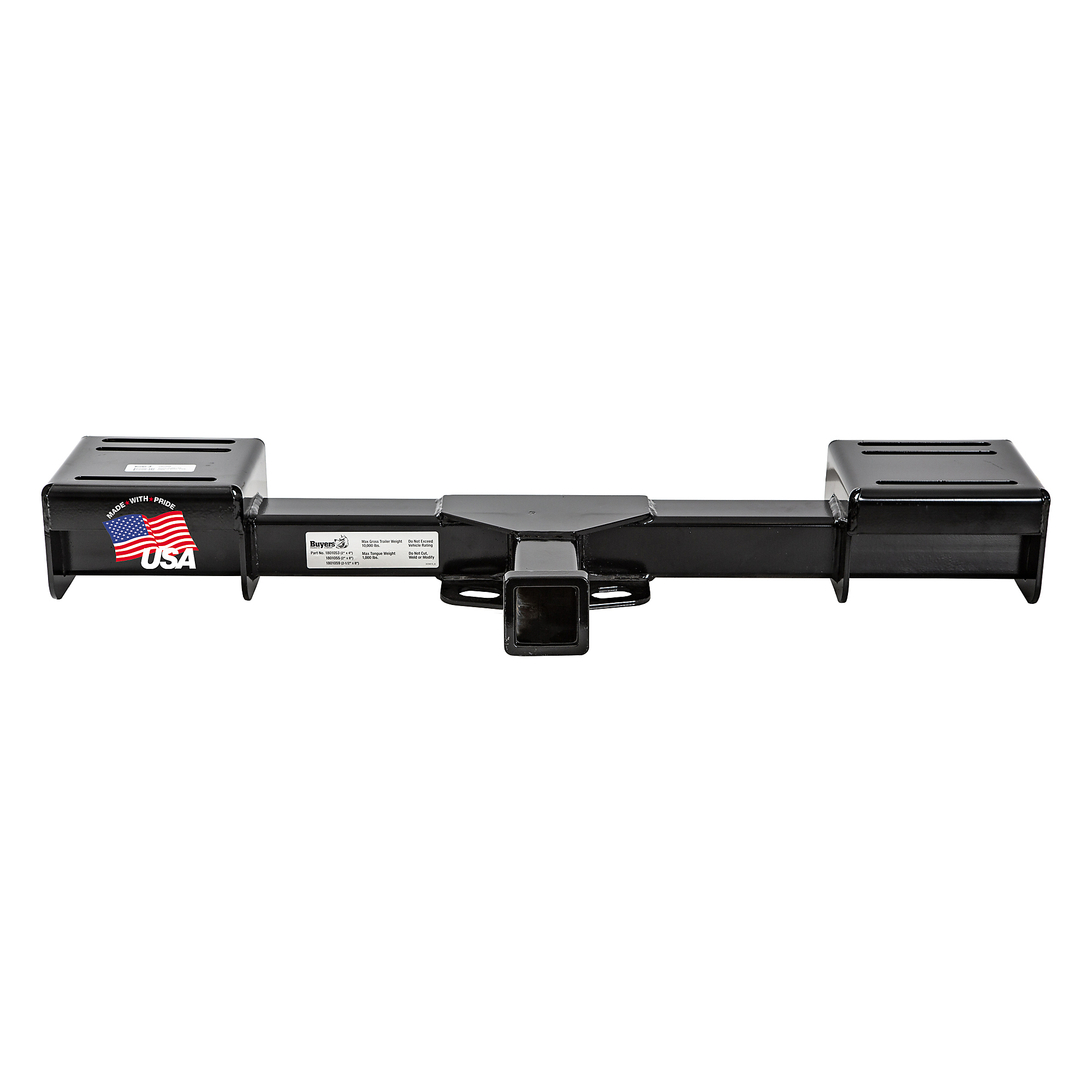Buyers Products, Class 4 Service Body Hitch Receiver w/ 2.5in. Receiver Tube, Capacity 10000 lb, Model# 1801059